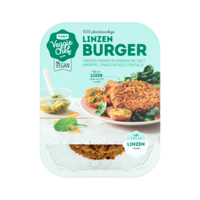 Huismerk Veggie Chef Linzen Burger